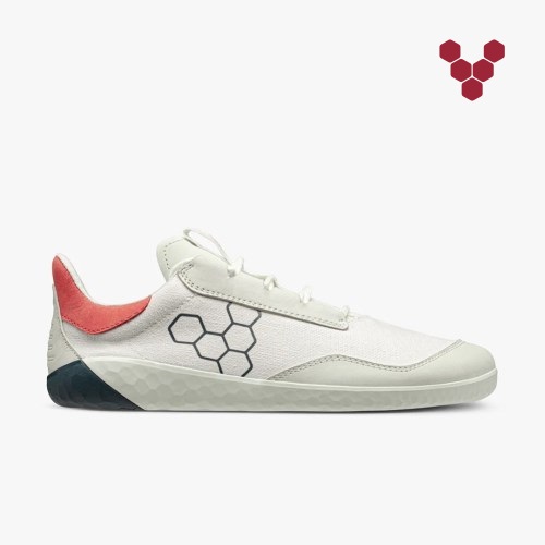 Vivobarefoot Geo Shell Womens Trainers White UK SMRT